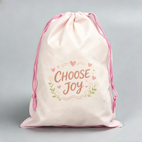 Sacs à cordon en tissu non tissé sur mesure, motif dessin animé, pochette recyclable avec poignée pour cadeaux de mariage et bijoux – Vente en gros