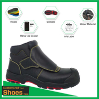 Bottes de sécurité tactiques anti-perforation AEGISEC, cuir véritable