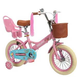 OEM 12 16 20 pulgadas niños bicicleta niña ciclo niños bicicleta con goma blanca y tubo thincked para niños 6 7 a 10 años