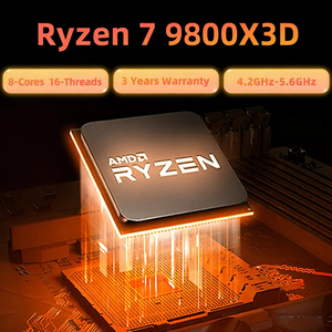 NUEVO Procesador para Juegos de Escritorio CPU 7 9800X3D, 8 Núcleos, 16 Subprocesos, 4nm, TDP 120W, Frecuencia de hasta <span class=keywords><strong>5</strong></span>.0GHz, Socket AM5 - Product Image 2