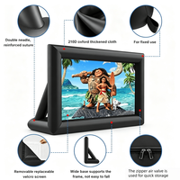 Écran de projection gonflable de 20 pieds, écran de cinéma portable gonflable, pour les soirées cinéma dans la cour ou à la piscine