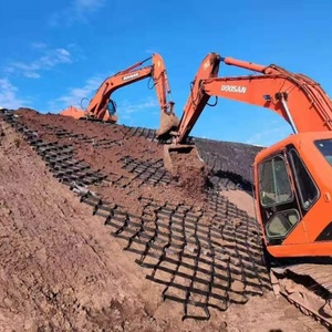 Chất lượng cao <span class=keywords><strong>HDPE</strong></span> tổ ong <span class=keywords><strong>geocell</strong></span> 50-300mm geogrid vải địa kỹ thuật ngoài trời dốc bảo vệ đường tăng cường cỏ lưới làm - Product Image 2