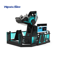 Renixsim Indoor Amusement Park Center Immersive Coin Operate VR 720 Motion Flight Simulator Equipo de juego