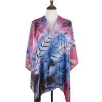 Écharpe longue en soie avec pompon pour femme, châle de plage, grand, cou en soie, nouvelle collection printemps et été