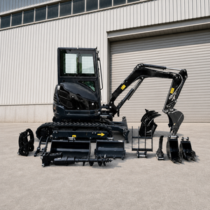 Mini-excavatrice sur chenilles économique 3,5 tonnes avec moteur Yanmar, compacte, à queue zéro, diesel, équipement agricole - Product Image 6