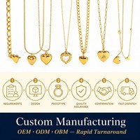 Colliers chaînes de mode en acier inoxydable plaqué or 18 carats, étanches et inaltérables, pour la Saint-Valentin, vente en gros