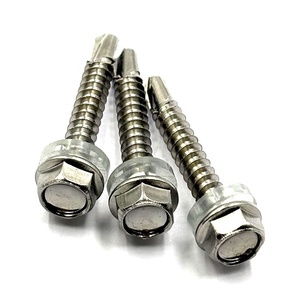 สกรูเจาะยึดหัวหกเหลี่ยมสแตนเลส ปลายเจาะคม เหมาะสำหรับงานโลหะและงานไม้ - Product Image 1