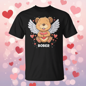 เสื้อยืดบีเวอร์น่ารักสำหรับวันวาเลนไทน์เสื้อยืดส่งเสริมการขายสำหรับอินเทอร์เน็ต BBR kurwa Meme - Product Image 3