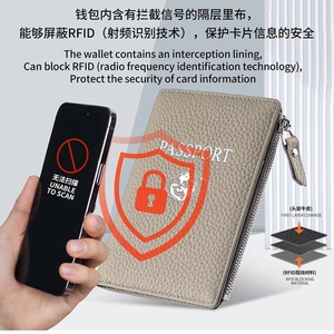 Factory Custom Durable Genuine Leather Passport Cover Holder for Men and Women Business Travel Passport Wallet With Card Slots - Product Image 2