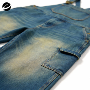 XUCHANG Original Designer Custom Classic Vintage <strong>Dungaree</strong> Jumpsuit Manufacturer Jeans Cotton Oversized Baggy Denim Overalls Men - Product Image 4