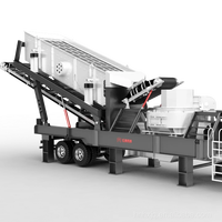 Alibaba populaire Mobile concasseur de pierres criblage usine Portable mâchoire concasseur de pierres fabricant 50-80TPH 90 -- 650 t/h Stable