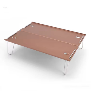 Portable <b>Folding</b> Camping <b>Table</b> for Picnic & Mountaineering <b>Outdoor</b> Use Alloy Steel Construction All Seasons - Product Image 4