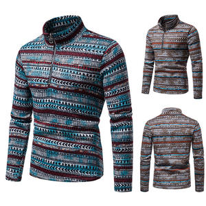 Hiver Custom Teens New Boys Long Sleeved Men's Patterned Jacquard Knitwear Casual Pullover Men's Sweater - Product Image 6