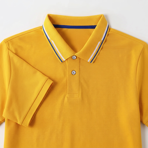 Camisas Casuales de Punto para Hombre Tallas Grandes, 100% Algodón, Manga Corta, Transpirables, Absorbentes de Sudor, con Cuello y Bordado Estampado - Product Image 1