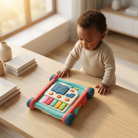 Juguete Musical de Actividades para Bebés con Música y Luces, Interactivo, Sensorial, Educativo, para el Aprendizaje Temprano, Regalo para Niños Pequeños
