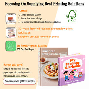 Services d'impression de livres personnalisés bon marché, couverture rigide, couverture souple, livre broché, pour enfants, y compris les livres cartonnés, l'embossage, la manipulation - Product Image 4