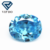 Wuzhou CZ gemmes 5A grade 2*3mm-10*14mm ovale taille aigue-marine zircone cubique gemmes en vrac diamant synthétique taille ovale pierres CZ