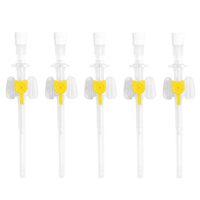 Aiguille vétérinaire jetable 18G 16 20G 24G 26G, canule IV à ailettes pour prélèvement artériel et veineux, set IV G14