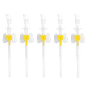 Cánula IV desechable con alas para medicina veterinaria, aguja arterial y venosa de 18G, 16G, 20G, 24G, 26G, set IV G14 - Product Image 1