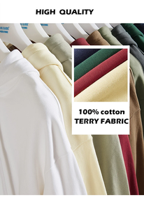 AG1027 Sweat à capuche unisexe surdimensionné 350GSM Noir uni 100% coton Épaules tombantes Col à capuche Logo personnalisé imprimé Poids lourd Automne - Product Image 2