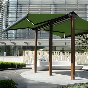 Toldo de aluminio retráctil de doble cara moderno personalizado <span class=keywords><strong>para</strong></span> jardín al aire libre, toldo de mariposa decorativo <span class=keywords><strong>para</strong></span> <span class=keywords><strong>terraza</strong></span> y restaurante - Product Image 5