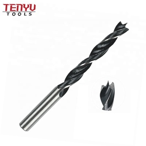 Carbon Steel Rolled Brad Point <strong>Wood</strong> <strong>Drill</strong> <strong>Bit</strong> for <strong>Wood</strong> Precision Spur Point Stubby Woodworking <strong>Drill</strong> <strong>Bits</strong> Hole Drilling - Product Image 1