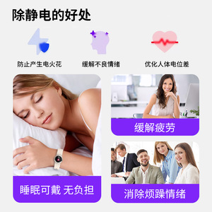 Reloj estático, pulsera antiestática, banda de silicona, resistencia superficial de 5M para uso en el taller doméstico - Product Image 4