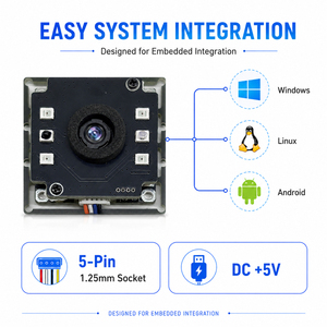 Module de scanner de reconnaissance veineuse palmaire monoculaire OEM ODM SDK – Lecteur biométrique de veines palmaires pour TPV, paiement de membres et contrôle d'accès - Product Image 3