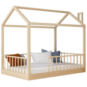 Economía 1,2 M alquiler moderna de madera maciza cama de 1,5 M dormitorio principal cama de pino con sacó la cama - Product Image 2