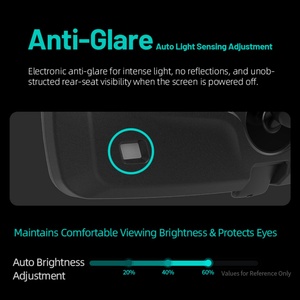 Cámara de Visión Trasera Panorámica Universal para Automóvil con Función Antideslumbrante, Pantalla Táctil Android para Techo, Monitor para Automóvil - Product Image 5
