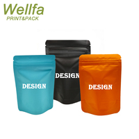Sacs Mylar personnalisés imprimés, holographiques, souples au toucher, anti-odeur, à l'épreuve des enfants, pour biscuits, en forme de 1G, 3.5G, 7G, 28G, type stand-up pouch