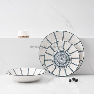 2025 <span class=keywords><strong>porcelaine</strong></span> de chine vente chaude dîner ensemble assiette à soupe dîner assiette à déjeuner pour cadeau de fête - Product Image 1