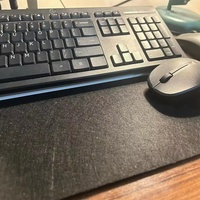 Tapis de bureau en feutre de laine doux de qualité supérieure avec logo personnalisé, antidérapant, grand tapis de protection pour clavier et souris d'ordinateur pour la maison et le bureau