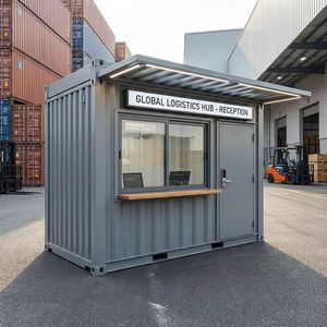 Contenedor Marítimo Modificado Multiusos, Caseta Exterior con Panel Sándwich, Diseño Moderno para Oficinas de Seguridad, <span class=keywords><strong>Tiendas</strong></span> Pop-Up - Product Image 1