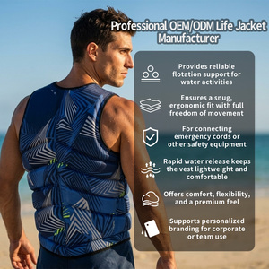 <span class=keywords><strong>Gilet</strong></span> de sauvetage OEM 50N pour le surf et les sports nautiques, jet-boat, ski nautique, <span class=keywords><strong>gilet</strong></span> de sauvetage en néoprène hautement extensible avec protection en mousse - Product Image 2
