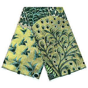 Tissu Wax Super Holland 100% Coton, Imprimés Ankara Africains, Super Golden Grand Wax - Product Image 1