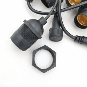 E26 E27 Outdoor Led Light <b>String</b> Waterproof Plastic Lamp Holder For <b>Garden</b> Patio Lighting 2 Year Warranty - Product Image 2
