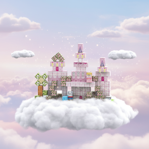 PX-master Guangdong Factory Wholesale Customizable Girl Princess Castle 3D Assembly DIY Puzzle Set Magnetic Plastic ABS Building - Product Image 6