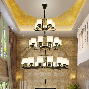 โคมไฟระย้าสไตล์จีนทรงกลม ขั้วหลอด E27 หลอดไส้ 6 8 10 12 หัว สำหรับห้องนั่งเล่น วิลล่า ร้านอาหาร - Product Image 5