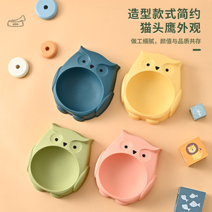 ชามอาหารนกฮูกสำหรับสัตว์เลี้ยง ความจุขนาดใหญ่ กันลื่น ป้องกันการล้ม ชามอาหารสำหรับแมวและสุนัข อุปกรณ์สำหรับสัตว์เลี้ยง - Product Image 5