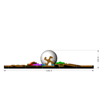 Parcours de mini-golf gonflable en PVC à 9 trous avec parcours d'obstacles fou pour une utilisation en intérieur/extérieur à la maison et à l'école