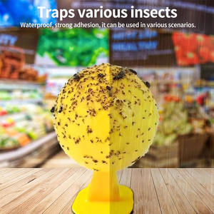 Piège à mouches des fruits collant en forme <span class=keywords><strong>de</strong></span> boule avec un design écologique Attrape-insectes pour jardin, verger et cuisine intérieure - Product Image 3