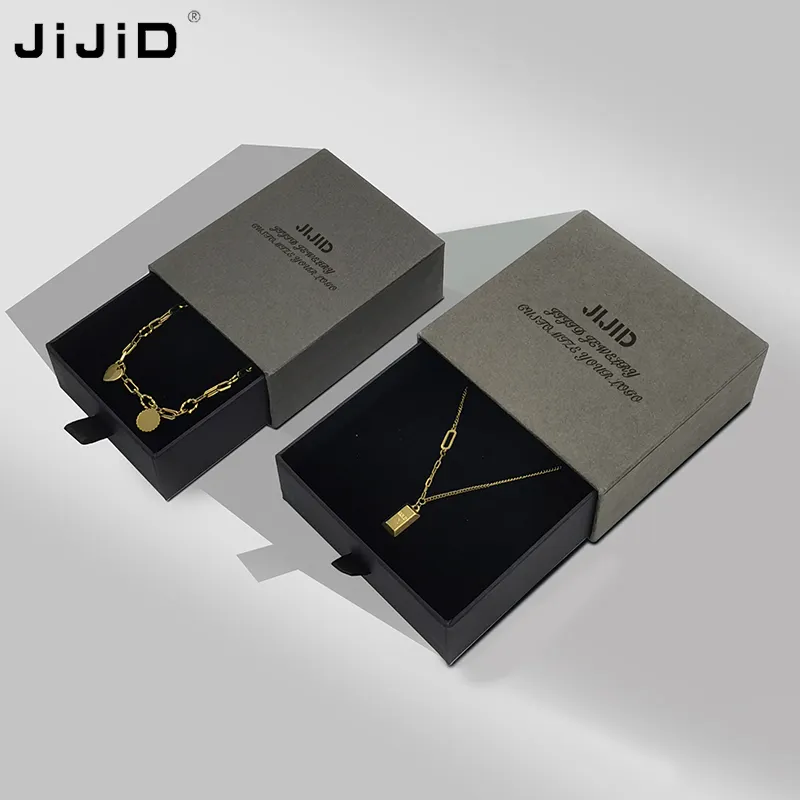 JIJID ящик кольцо серьги кулон ожерелье браслет коробка для хранения на заказ роскошная упаковка ювелирных изделий маленькая коробка для ювелирных изделий