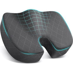 Coussin de siège ergonomique en mousse à mémoire de forme et gel pour le coccyx, écologique, respirant, idéal pour la voiture, le bureau et la maison - Soulagement de la douleur - Product Image 1