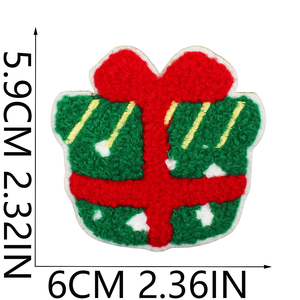 Nouvelles Tendances 2027 : Écussons Brodés en Chenille pour Noël, Motifs Pomme et Sapins, Personnalisables, à Thermocoller pour Vêtements - Product Image 3