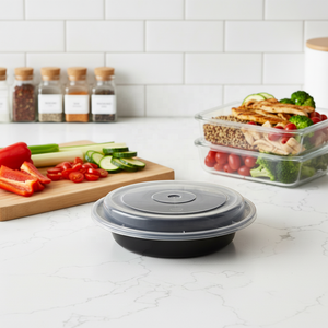 BPA Free Disposable PP Plastic Food Container with Leak Proof Lid <b>Microwave</b> Safe <b>Storage</b> Box for Healthy Meal Planning Goals - Product Image 1