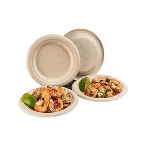 2024 ristorante di moda usa e getta Eco Friendly stoviglie di canna da zucchero bagassa piastra per barbecue di buona qualità - Product Image 2