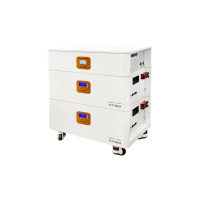 Invertisseur hybride de stockage d'énergie domestique empilable pour réseau AC 51,2 V 30-40 kW avec communication CAN et batterie au lithium fer phosphate