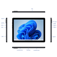 Tablet PC de 10,5 "Con Windows 10 11 2 en 1 Tablet Windows Pantalla táctil Business Tablets Laptopcon teclado desmontable