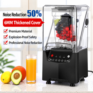 Licuadora multifunción de gran capacidad con cubierta insonorizada para batidos y hielo picado en cafeterías y bares - Product Image 5